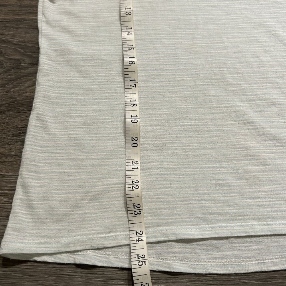 Patagonia Small Mainstay 3/4 Sleeve Top White Blue Stripe Outdoors Hiking Casual - Picture 4 of 9